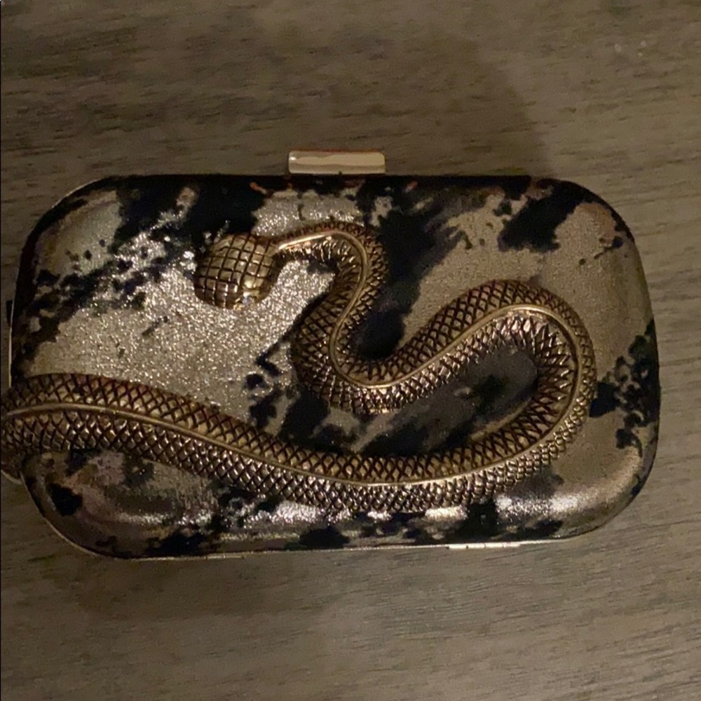 A clutch with a chain so you can used too ways.